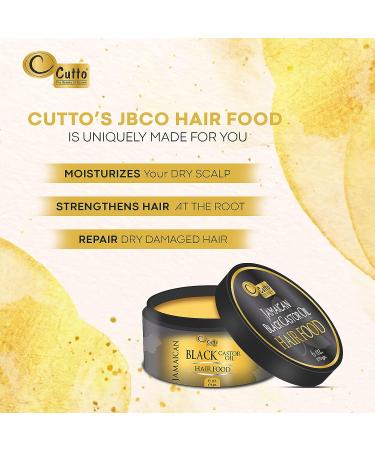 Jamaican Black Castor Oil Hair Food - 6oz/170g with Moringa Oil | Promotes Strong Roots & Hair Growth - Buy Online on GoSupps.com