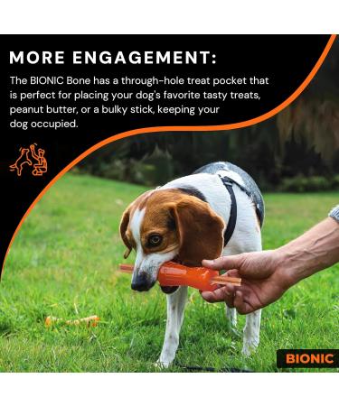 Shop Bionic Bone - Durable 15cm Dog Toy for Aggressive Chewers | International Shipping Available - Buy Online on GoSupps.com