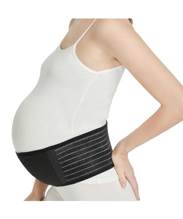 Neotech Care Adjustable Maternity Belt - Black X-Large | Light & Breathable Belly Support Band for Pregnant Women - Buy Online on GoSupps.com