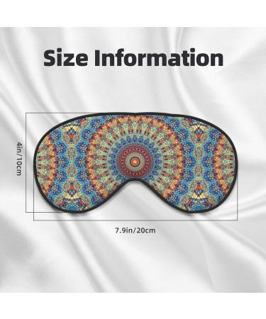 Adjustable Double-Sided Round Mandala Sleep Mask | Soft Eye Covers for Perfect Shading & Reduced Eye Edema - International Shipping - Buy Online on GoSupps.com