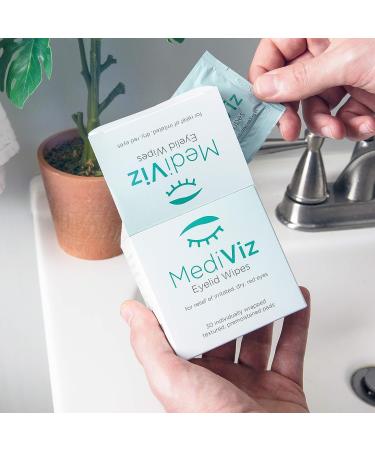 Mediviz Gentle Exfoliating Hypoallergenic Eyelid Cleanser Wipes - 30 Count (Pack of 1) - Buy Online on GoSupps.com