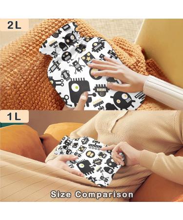 Purchase Naanle Monster Robot 2L Hot Water Bottle - Transparent Bag Large Size for Bed & Heat Therapy | Pain Relief & Comfort - Buy Online on GoSupps.com