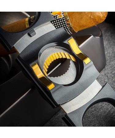 Cigar Cutter Accessories Cigar Guillotine Double Blade Metal Cigar Clippers Exquisite Stainless Steel Scissors Accessories for Cigar Lovers - Buy Online on GoSupps.com