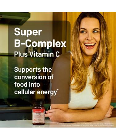 NatureWise 1 Super Vitamin B Complex + Vitamin C - Vegan Non-GMO - 60 Tablets 60-Day Supply + (Pack of 2) Omega 3 Fish Oil 1000mg + Vitamin E - Wild-Caught - 60 Softgels 30-Day Supply  - Buy Online on GoSupps.com