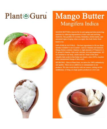 Buy Raw Mango Butter 8 oz - 100% Pure Natural Unrefined for Skin & Hair Growth | DIY Soap Making Body Butter & Lotions - Buy Online on GoSupps.com
