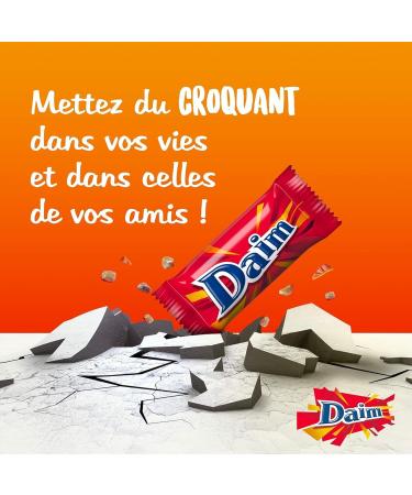 DAIM - 4 Sachets de 460g de Bonbons - Bonbons au Chocolat au Lait et clats de Caramel - Emballages individuels - Lot de 4x460g - Buy Online on GoSupps.com