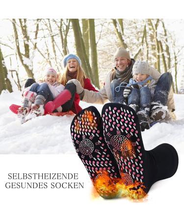 Afiz Tourmaline Slimming Health Socks - 6 Pairs Self-Heating Heated Socks for Winter Non-Slip Pilates & Barefoot Comfort - Buy Online on GoSupps.com