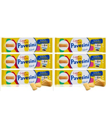 CAIYA 6 x Pavesi 'Always the Time for Pavesini' Pavesini Classici 200 g 6 packs