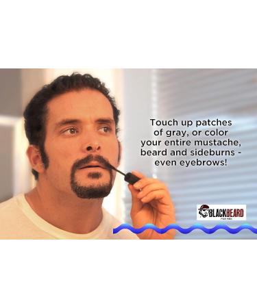 Blackbeard for Men Formula X Instant Color - Dark Brown 3 Pack 0.40 Fl Oz - Beard, Mustache, Eyebrow, and Sideburns Dye for Fast & Easy Men's Grooming - Buy Online on GoSupps.com