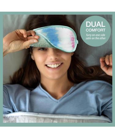 Buy Forever 21 Sleep Mask - Dual Sided Comfort Tie-Dye Sleeping Mask | Furry & Satin for Ultimate Rest - International Shipping Available - Buy Online on GoSupps.com