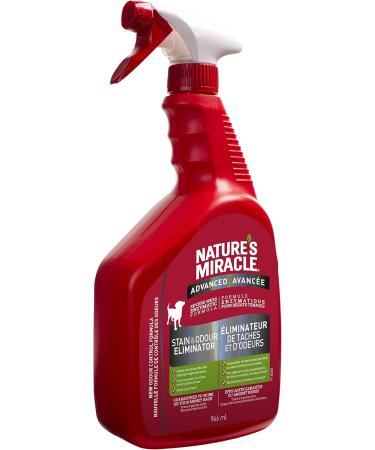 Nature's Miracle Advanced Stain & Odor Remover - 32oz Trigger For Dogs 946mL - Buy Online on GoSupps.com