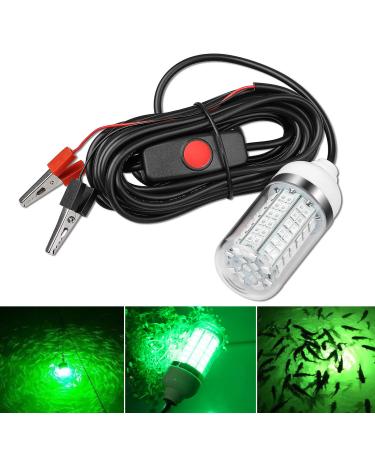 12V 10W/45W LED Submersible Fishing Light, Underwater Night Fishing Finder Lamp Crappie Lures Bait Squid Shrimp Light, Ice Fishing Light for Boat Dock, Attractants More Fish in Freshwater & Saltwater