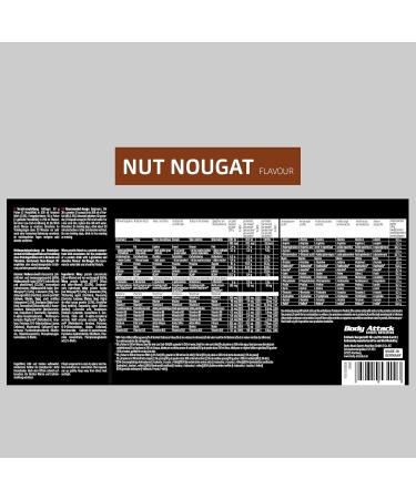 Body Attack Extreme Whey Deluxe Nut Nougat 2.3kg | Premium Protein Powder Triple Whey Complex Low Fat & Sugar - Made in Germany - Buy Online on GoSupps.com