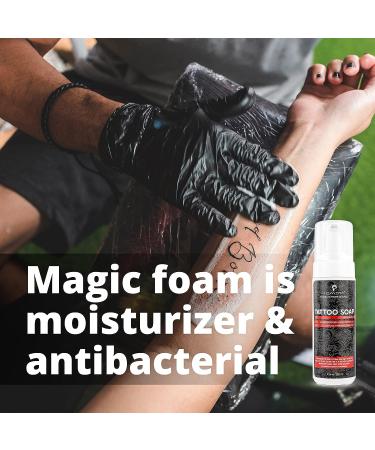 Hemera Tattoo Soap - Deep Cleansing Magic Foam for Tattoos | Tattoo Foam Prep Wash | 5 fl oz / 150 ml - Buy Online on GoSupps.com