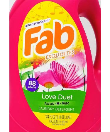 Fab Love Duet Liquid Laundry Detergent (134 oz) - Premium International Shipping - Eco-Friendly Clean - Buy Online on GoSupps.com
