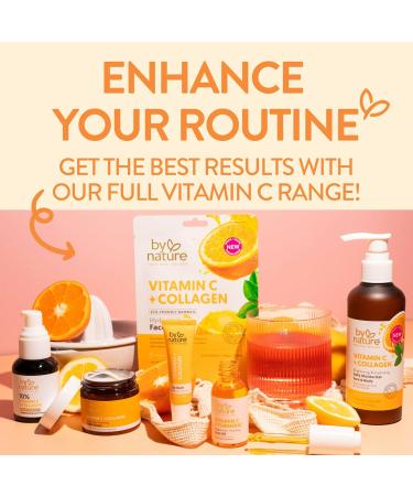 By Nature Gel Face Moisturizer - 10% Vitamin C + Collagen Peptide Brightening Moisturizer for Face and Neck - Energize and Hydrate Dull Skin + Fade Dark Spots - Dry Skin Face moisturizer Gel - Buy Online on GoSupps.com