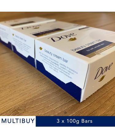 3 x Dove Beauty Cream Bar | Classic Original Soap for Shower & Bath Cleansing | Normal & Sensitive Skin | Triple Multipack 90g - Buy Online on GoSupps.com