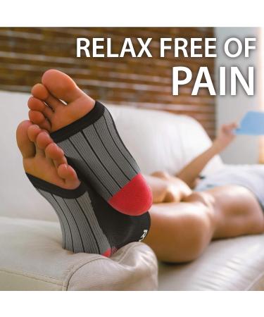 Rymora Plantar Fasciitis Support Socks -XL Arch Compression Socks -Foot Support for Men and Women (One Pair) -Black -29-33cm Arch Circumference - Buy Online on GoSupps.com