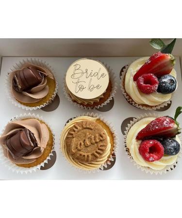 Bride To Be Gold Mirror Acrylic Cake Charm Topper Cake Disc Acrylic Wedding Celebration Cupcake Topper Getting Married Cake Topper Gift For Her Wedding 50mm 5cm 2inch - Buy Online on GoSupps.com