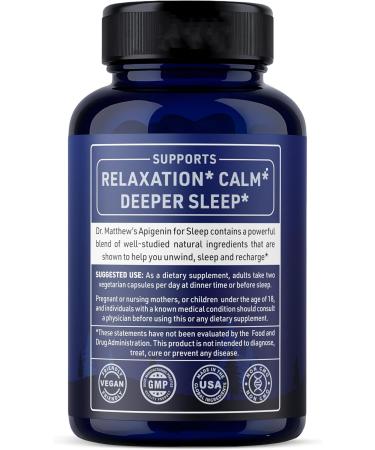 Apigenin Supplement for Sleep. Best Natural Sleep Aid Without Melatonin for Adults. With L-Theanine & Magnesium. Plant-Based Nighttime Support. Apigenina Suplemento. - Buy Online on GoSupps.com