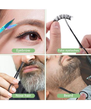 WLLHYF 3 Pack Small Eyebrow Facial Nose Hair Grooming Scissors Stainless Steel Mustache Eyelashes Trimmer Travel Scissors Kit Mini Curved Rounded Scissors for Eyebrow Cuticle Trimming Nasal Clippers - Buy Online on GoSupps.com