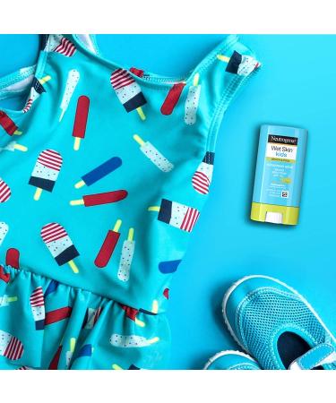 Neutrogena Wet Skin Kids Sunscreen Stick SPF 70 - Water Resistant, Face & Body - 0.47 oz - Buy Online on GoSupps.com