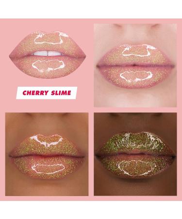 Lime Crime Wet Cherry Lip Gloss in Cherry Slime - Iridescent Lime, Cherry Scented, Lightweight Vegan Makeup - Buy Online on GoSupps.com