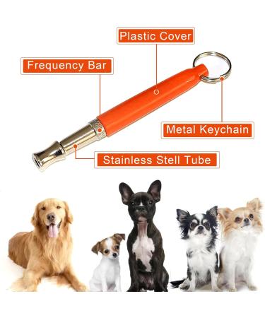 4 Pcs Dog Whistle and Dog Clicker Dog Whistle to Stop Barking for Dogs Professional Recall Dog Training Kit Adjustable Frequencies Dog Whistle with Black Lanyard and Wrist Strap - Buy Online on GoSupps.com