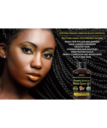Organic Jamaican Black Castor Oil (10.15 fl oz) USDA Certified - Hair, Eyelash, and Eyebrow Growth Serum - Buy Online on GoSupps.com