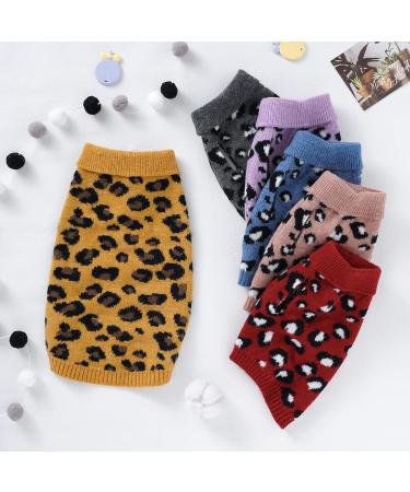 Cozy Dog & Cat Sweater | Chihuahua Bulldog & Puppy Clothing - Leopard & Pink Styles - Buy Online on GoSupps.com