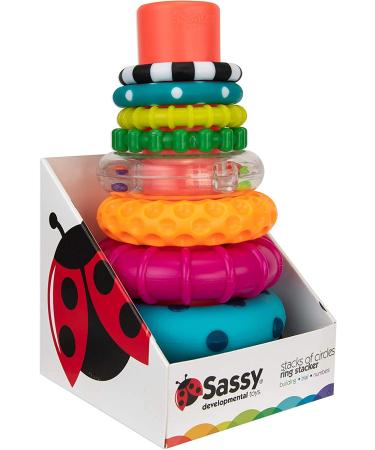 Sassy Stack of Circles Ring Stacker - 10 Piece Set | Unique Playful Toy for Creative Fun - Buy Online on GoSupps.com
