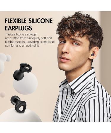 Buy Reusable Ear Plugs for Sleeping | Noise Reduction Silicone Earplugs 27 dB | Ideal for Travel & Work - Buy Online on GoSupps.com