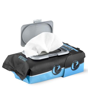 Men's Cleansing Face & Body Wipes - 60ct | Refreshing Convenient & Travel-Ready Care - Buy Online on GoSupps.com
