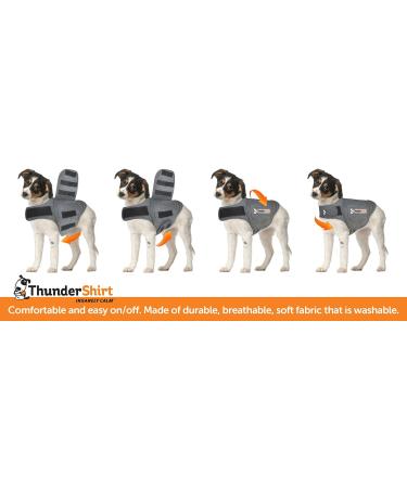 Buy Thundershirt Dog Coat XXS - Grey Melange | Best Comfort & Anxiety Relief for Dogs - International Shipping Available - Buy Online on GoSupps.com