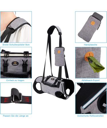 Ownpets Adjustable Lifting Dishes for Large Dogs | Waterproof Dog Carrier Bag with Shoulder Strap - XXXL - Buy Online on GoSupps.com