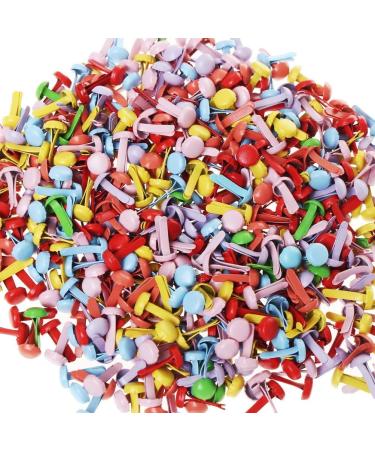 500 Mini Brass Fasteners for Kids Crafts - Scrapbooking Supplies in Multicolor (0.2 x 0.6 Inch) - Buy Online on GoSupps.com