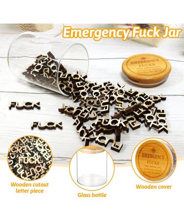 Audasi Fucks to Give Jar of Fucks Emergency Fuck Jar Jar of Fucks Gift Jar Wooden Fucks Gift Swear Jar Gift for Men Women Gag Gifts Fucks Jar of Gifts for Christmas Funny Spoof Birthday Gift - Buy Online on GoSupps.com