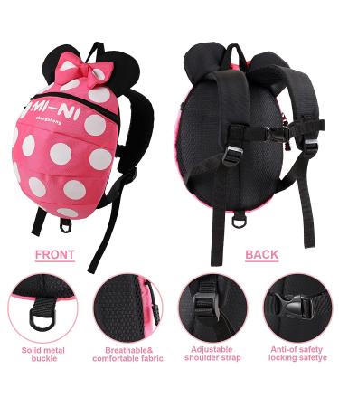 4 in 1 Toddler Harness Leash | Baby Anti Lost Wrist Link | Child Safety Tether | Walking Harness Wristband Assistant Strap Belt - Rose Red - Buy Online on GoSupps.com