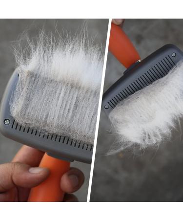 GoPets Self-Cleaning Slicker Brush for Dogs and Cats - Professional Grooming Comb for Dematting, Detangling, and Deshedding - Buy Online on GoSupps.com