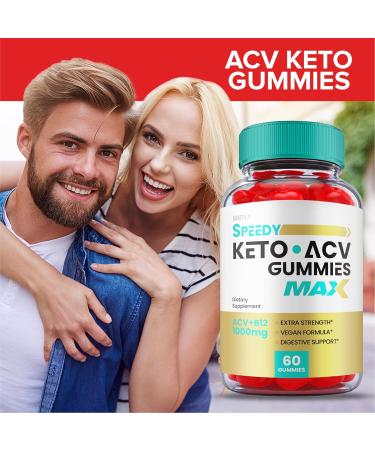 Speedy Keto ACV Gummies - Maximum Strength 1000mg Vegan Formula (60 Gummies) - Buy Online on GoSupps.com