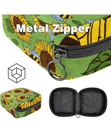 Buy Muooum Retro American Flag Menstrual Polster Bag with Zipper - Stylish Tampon Collect Bag for Women & Girls - Buy Online on GoSupps.com