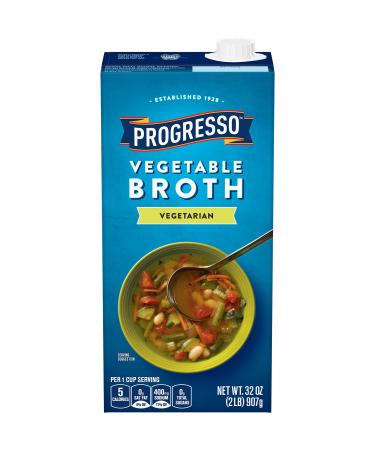 Progresso Soups Vegetarian Vegetable Broth Aseptic Pack, 32 oz