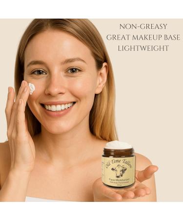 Organic Tallow Face Moisturizer - 4oz - 100% Grass Fed Beef Tallow For Skin Care - Made in the USA - Whipped Tallow Balm - Hydrating Salve - Natural Lotion - Ancestral Skincare - Amber Glass - Vanilla - Buy Online on GoSupps.com