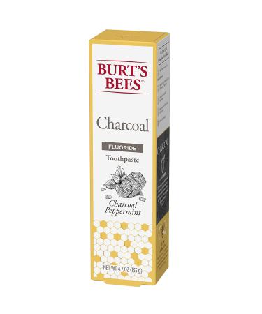 Burt s Bees Charcoal Toothpaste with Fluoride - Peppermint Flavor 4.7 oz | International Shipping Available - Buy Online on GoSupps.com
