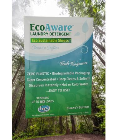Deep Clean Laundry Detergent - 30 Sheets Up to 60 Loads | Eco-Friendly Liquid-Free Compact Fresh Fragrance - Buy Online on GoSupps.com