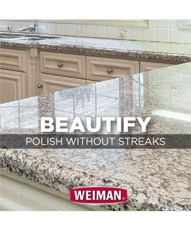Weiman Granite Cleaner Wipes - 30 Count with Microfiber Cloth | Enhances Natural Color in Granite, Quartz, Marble, Soap Stone | Ideal for Countertops & Floors - Buy Online on GoSupps.com