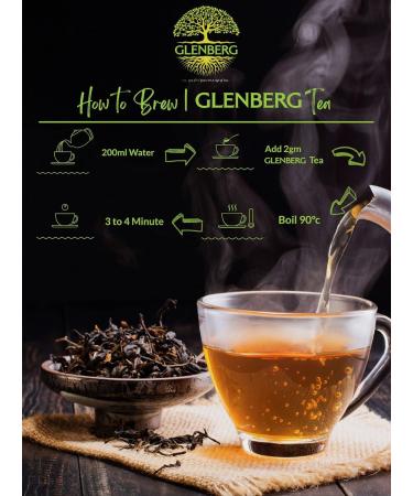 GLENBERG | TURMERIC CITRUS TISANE | Caffeine Free Herbal Tea Blend with Turmeric Lemon Peel and Licorise (Mulethi) (Provides immunity support) | 100% Natural (100 Grams) 1 Pack 100 Grams | 50 Cups - Buy Online on GoSupps.com