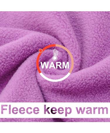 BEAUTYZOO Dog Fleece Vest Sweater Winter Jacket with D-Ring Leash - Purple | XS S M Dogs - Buy Online on GoSupps.com