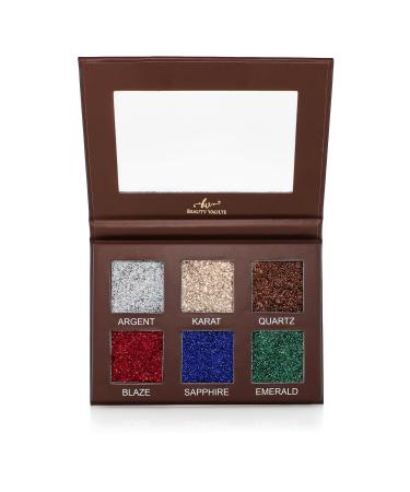 Glitter Eyeshadow Palette Pressed Pigmented Mineral Ultra Eyeshadow Palette Long Lasting Quick Drying Loose Glitter Glue for Eye Crystals Makeup
