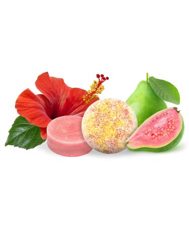 Shampoo & Condition Bars: Includes 1 Shampoo Bar + 1 Conditioner Bar. All Natural Safe for Color Treated Hair SLS Free Shampoo Bars (Hawaiian Hibiscus)